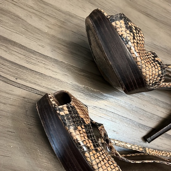 STAURT WEITZMAN PYTHON SLINGBACK HEELS 8 - Picture 12 of 16